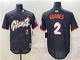 Men's San Francisco Giants #2 Willy Adames Anthracite 2025 City Connect Limited Stitched Jersey,baseball caps,new era cap wholesale,wholesale hats